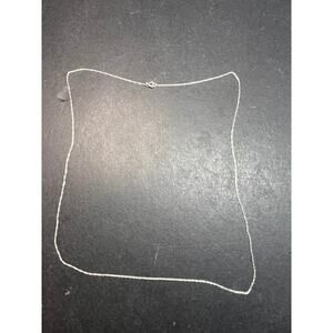NEW 14k white gold 18 inch cable chain .45 grams